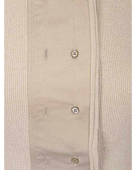 Lemaire Natural Asymmetrical Fitted Top