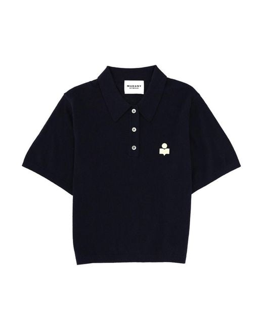 Isabel Marant Blue Polo Shirt Althea