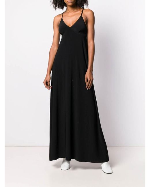 Norma Kamali Black Sleeveless Long Dress