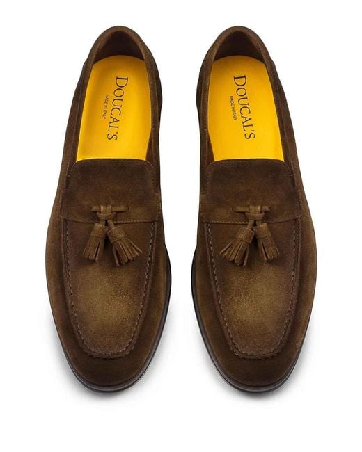 Doucal's Brown Tassel Moc Adler for men