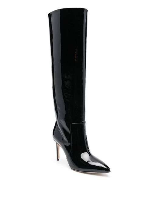 Paris Texas Black Pointed-Toe 90Mm Heeled Boots