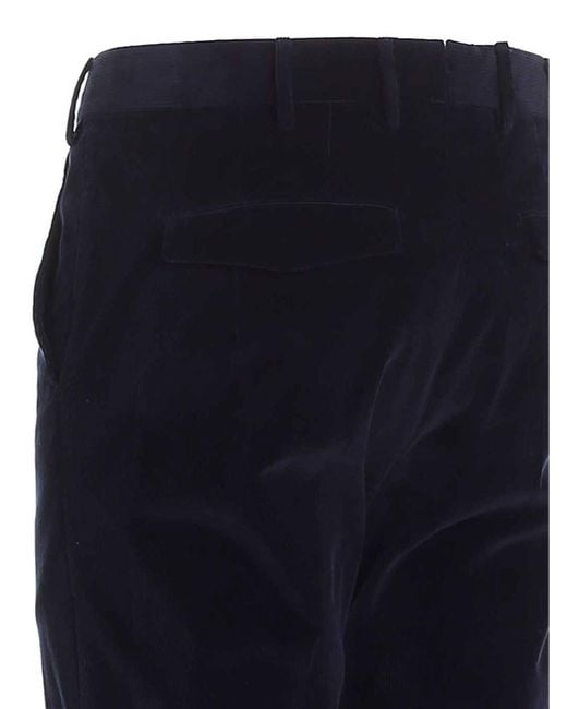 PT Torino Blue Corduroy Pants for men