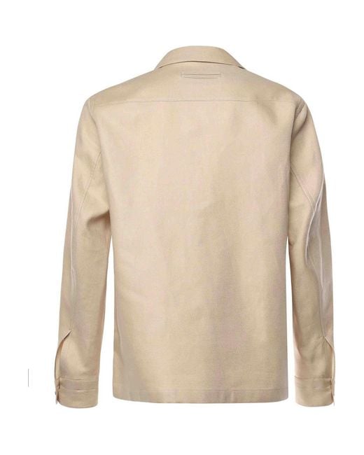 Zegna Natural Oasi Lino Overshirt for men