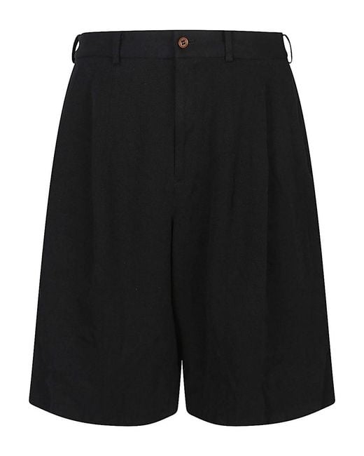 Comme des Garçons Black Bermuda Shorts for men