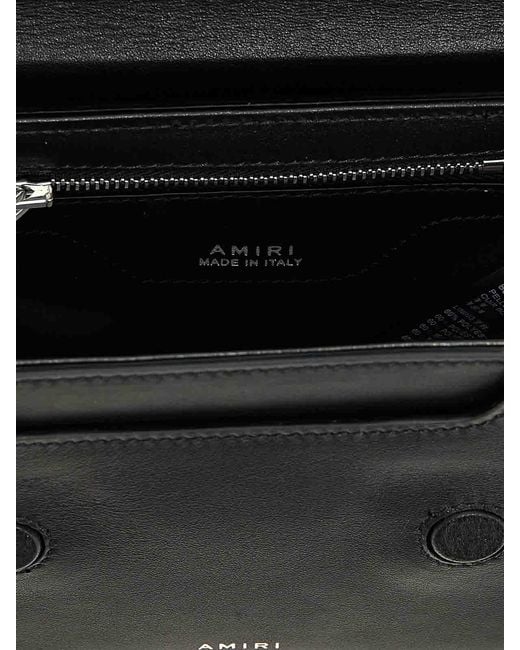 Amiri Black Micro Ma Bag Handbag