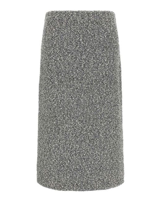 Tory Burch Gray Tweed Skirt