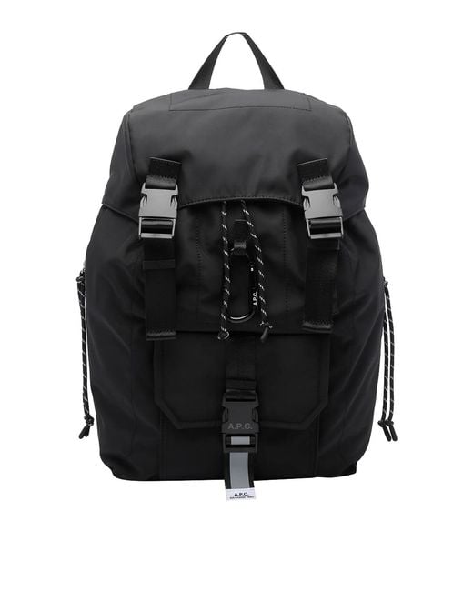 A.P.C. Black Trek Backpack for men