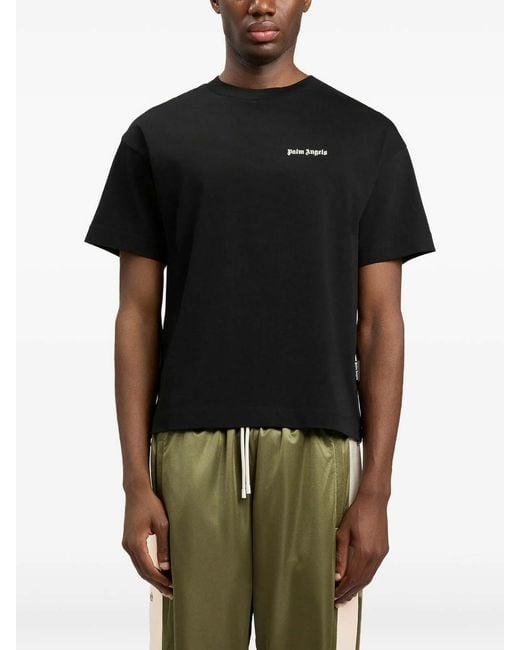 Palm Angels Blue Bwn Classic Logo Tripack Tee for men