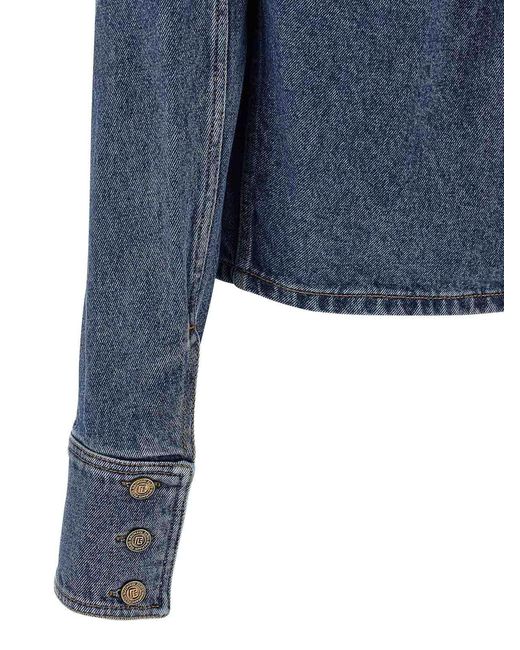 Balmain Blue Denim Jacket