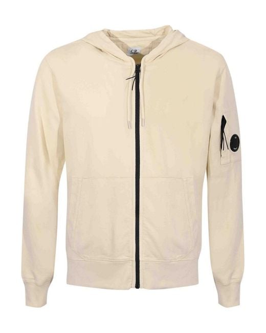 C P Company Natural Cotton Fleece Sweatshirt for men