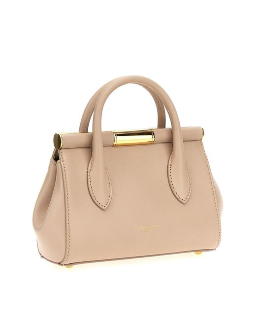 Dolce & Gabbana Natural Small Marlene Handbag