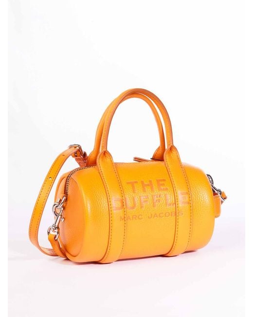 Marc Jacobs Orange The Leather Mini Duffle