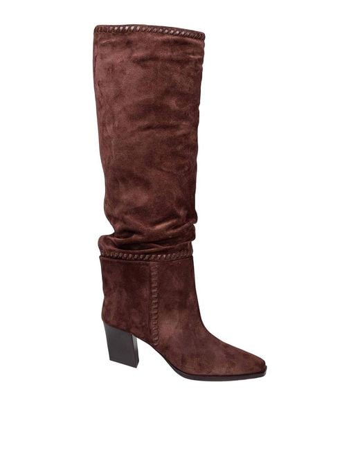 Jimmy Choo Brown Suede Knee-High Boot