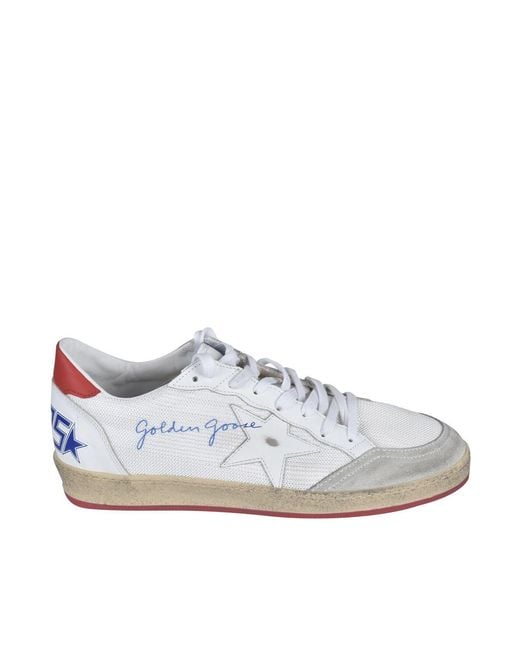 Golden Goose Deluxe Brand White Ball Star Fabric Sneakers for men