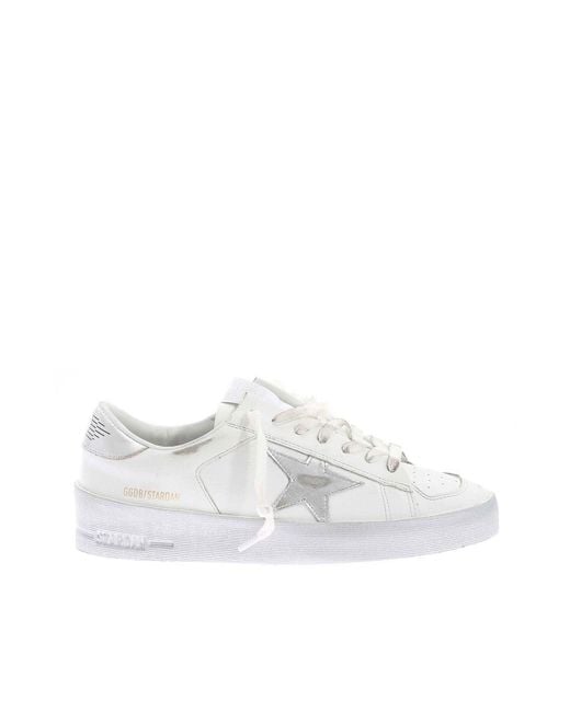 Golden Goose Deluxe Brand White Stardan Sneakers