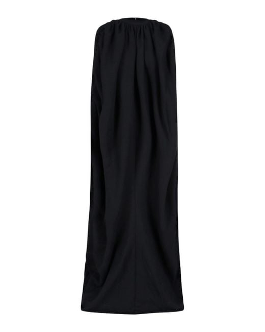 Duran Lantink Black Draped Maxi Dress