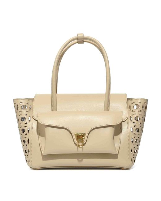 Coccinelle Natural Beat Double Monogram Medium Bag