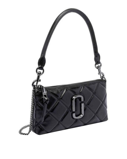 Marc Jacobs Black The Quilted Snapshot Convertible Shoulder Bag