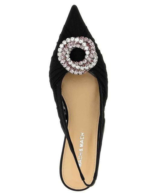 Mach & Mach Black Galaxy Slingback