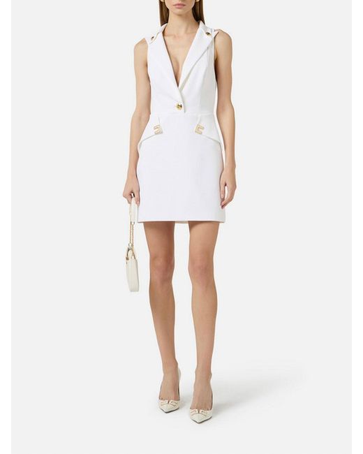 Elisabetta Franchi White Dress