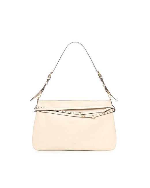 Pinko Natural Large Leather Belt Bag