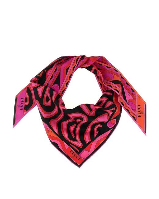 Emilio Pucci Pink Triangle Scarf