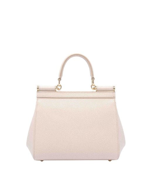 Dolce & Gabbana Natural Medium Sicily Handbag