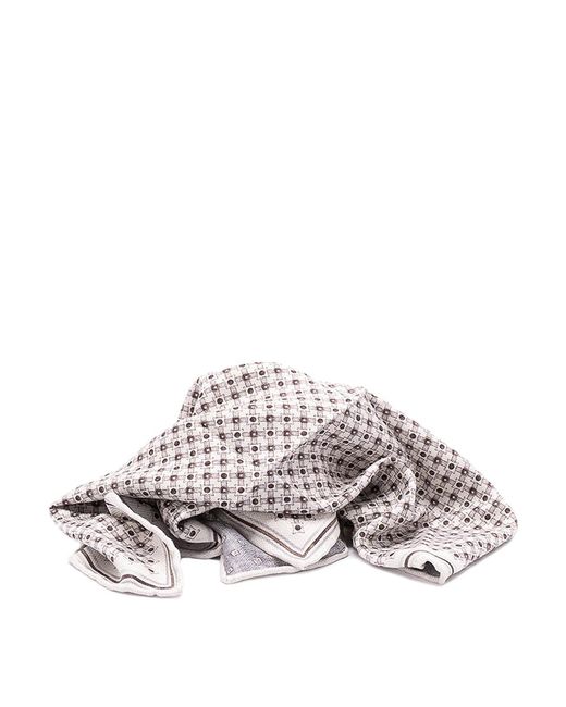 Brunello Cucinelli Gray Refined Scarf for men
