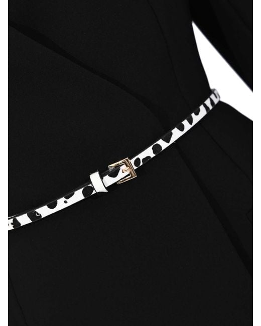 Max Mara Black Mstquinoa Double-Breasted Cady Jacket