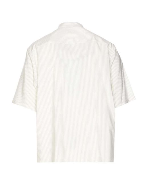 Lanvin White Redwood Shirt Double Breasted for men