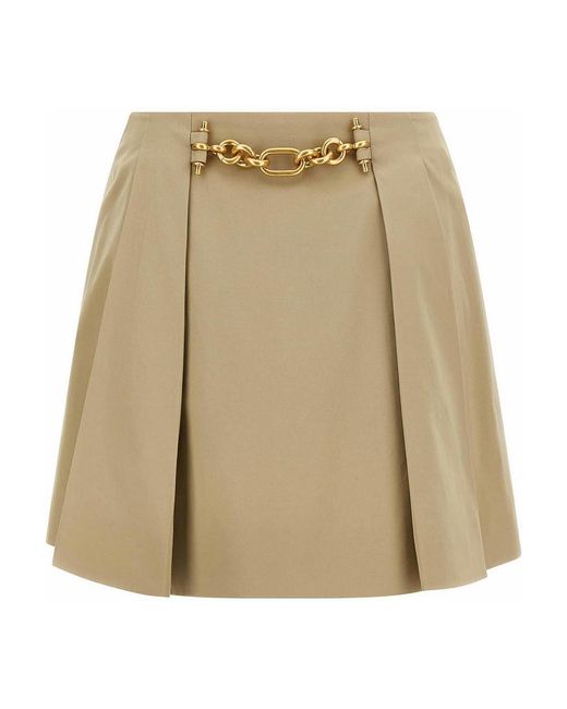 Balmain Natural Chain Skirt