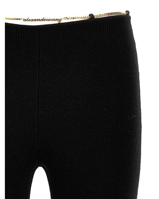 Alexander Wang Black Nameplate Chain Pants