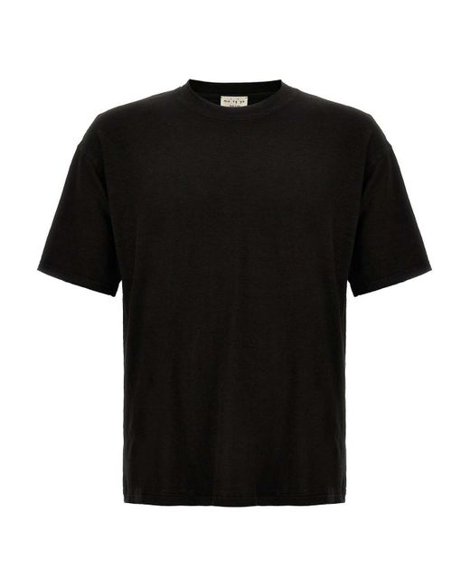 Ma'ry'ya Black Linen T-shirt for men