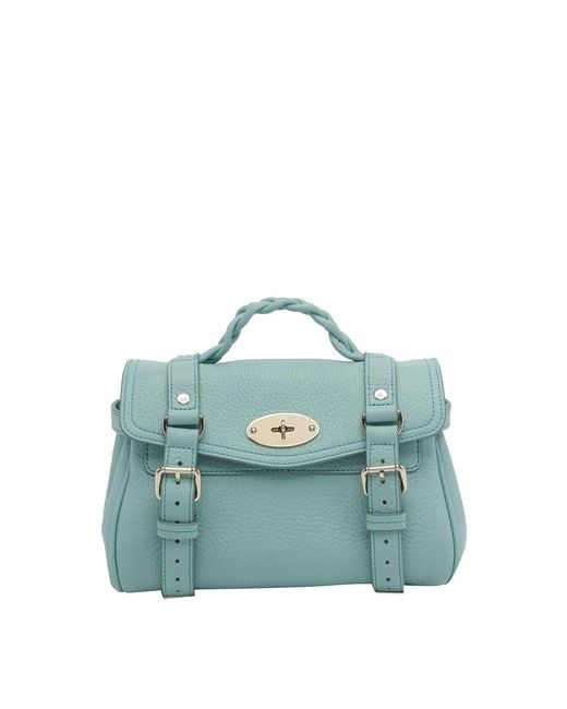 Mulberry Blue Mini Alexa Handbag