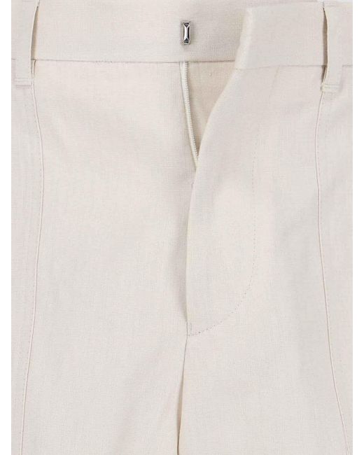Lardini White Tailored Shorts for men