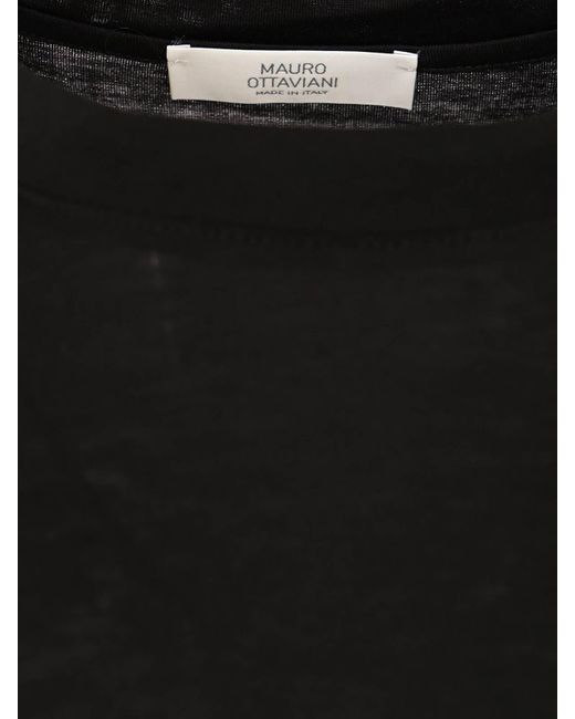 Mauro Ottaviani Black Jersey T-Shirt for men