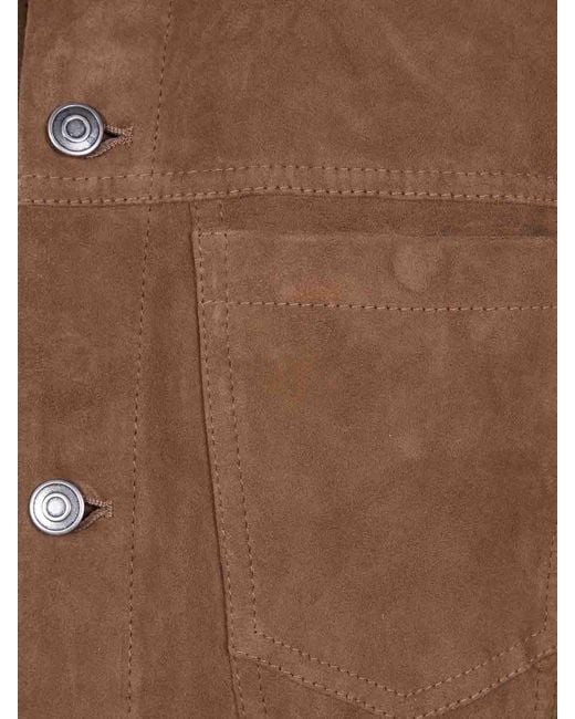 Giorgio Brato Brown Denim Jacket for men