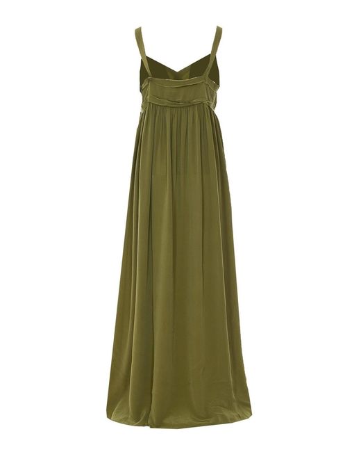 Essentiel Antwerp Green Martini Jacobean Maxi Dress