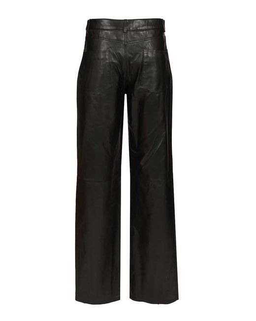 Arma Black Polly Leather Trousers