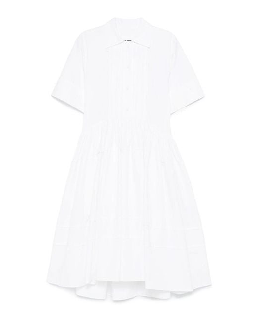 Jil Sander White Shirt Dress