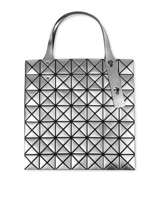 Issey Miyake White Platinum Tote Bag
