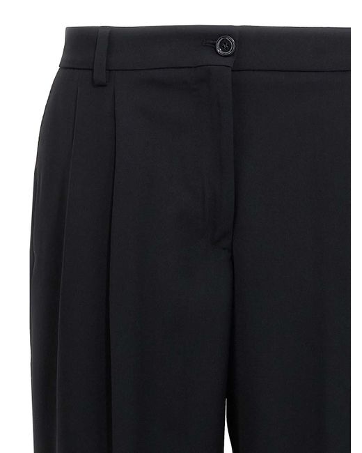 Dolce & Gabbana Black Elegant Flare Pants