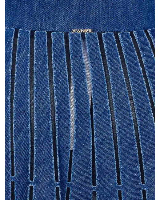 Twinset Blue Denim Skirt