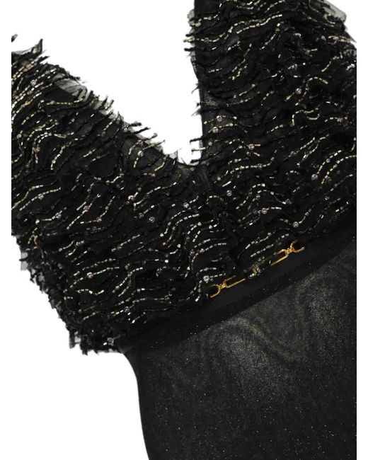 Elisabetta Franchi Black Carpet Dress