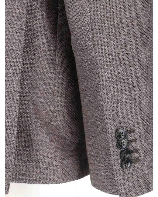 Tagliatore Gray Double -Breasted Blazer for men