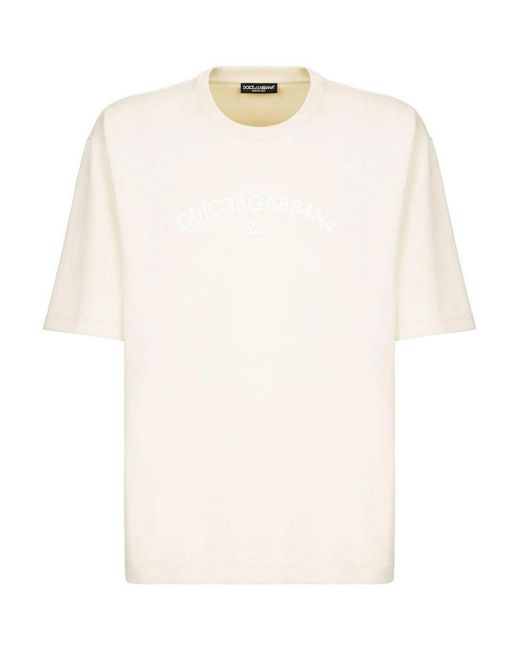 Dolce & Gabbana White Cotton T-shirt for men