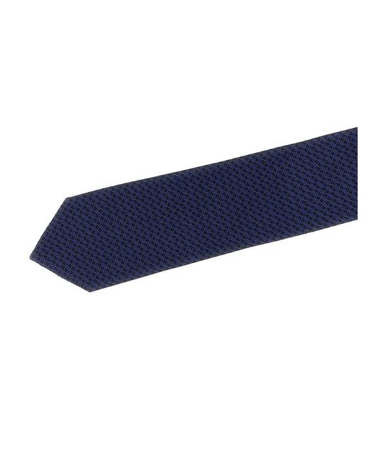 Pal Zileri Blue Patterned Silk Tie for men