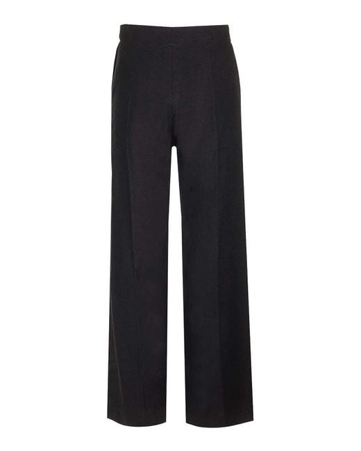 Patou Blue Stretch Tweed Trousers