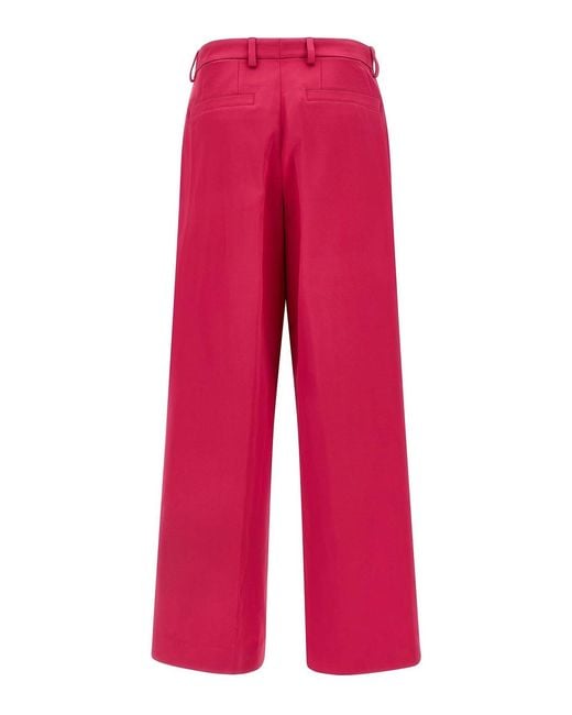 Dries Van Noten Penn Satin Tailored Pants