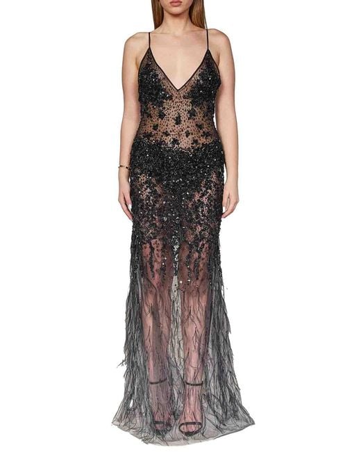 ROOM76 Black Long Dress